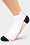 Носки CLEVER (Белый/оранжевый) S303 #798033