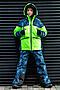 Комплект (Куртка+Брюки) BATIK (Салатовый/синий деним) 147-23з-1 #807361