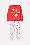 Пижама CROCKID SALE (Красный, дед мороз и мишка) #810173