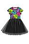 Платье PLAYTODAY (Разноцветный,Черный) 12341007 #833191