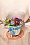 Букет искусственные цветы декоративные розы композиция цветочная корзина... MERSADA (Белый, фиолетовый, голубой,) 305485 #835218