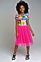 Платье PLAYTODAY (Фуксия,Разноцветный) 12341015 #846674
