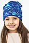Детская шапка Синие цветы НАТАЛИ (Василек) 31045 #876276