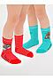 Носки детские трикотажные для мальчиков, 2 пары в комплекте PLAYTODAY (Красный,голубой,белый) 12333010 #884895