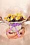 Букет "Бутон розы" MERSADA (Фиолетовый, молочный,) 306319 #960832
