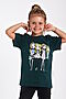Детская футболка Д-1 НАТАЛИ (Темно-зеленый) 47032 #978724