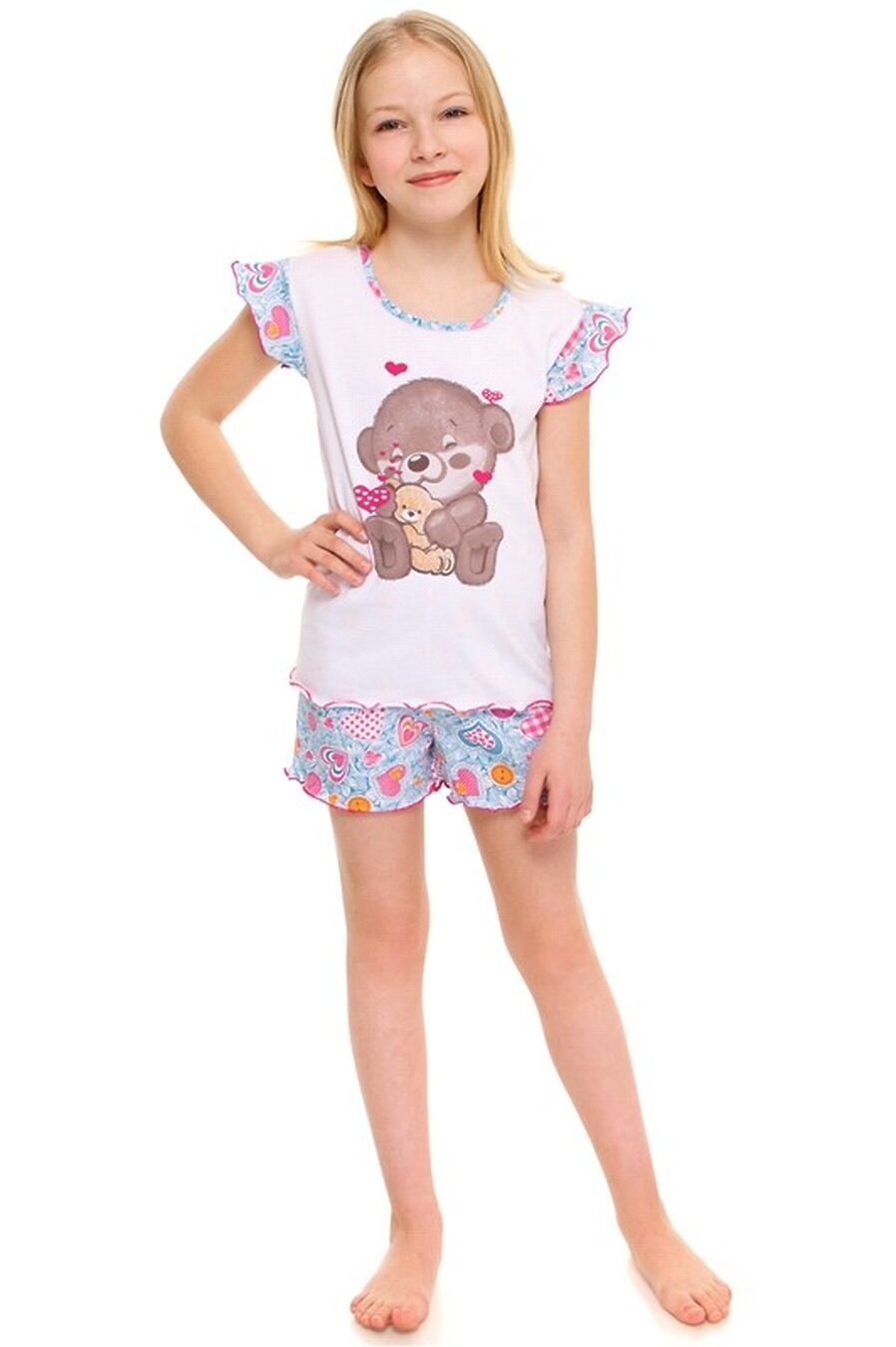 Пижама для девочек АПРЕЛЬ 664716 купить оптом от производителя. Совместная покупка детской одежды в OptMoyo